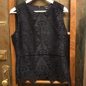Beautiful Ann Taylor peplum lace top